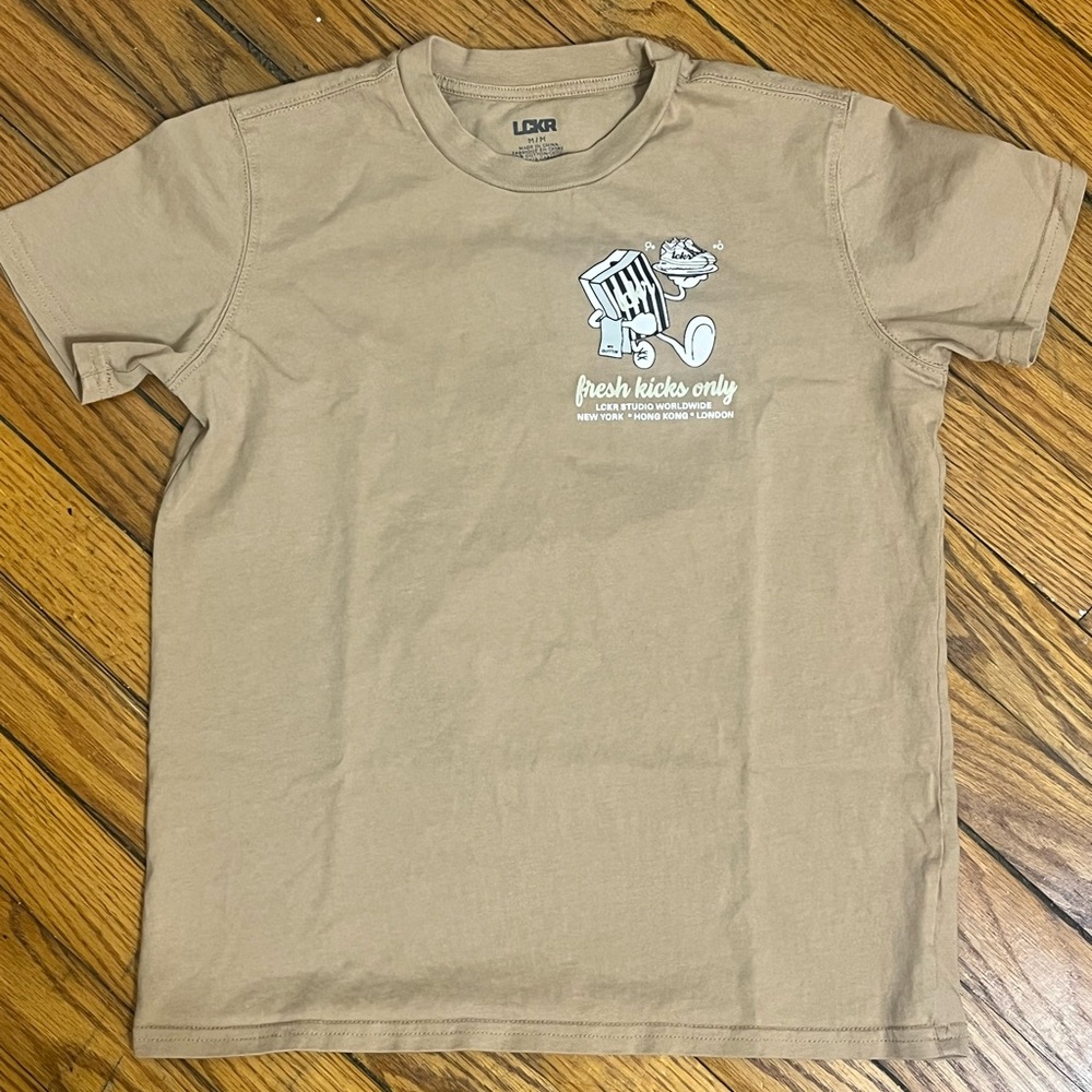Kids Tan T-Shirt by LCKR